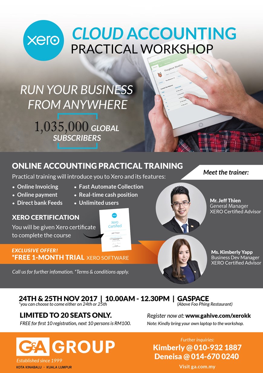 XERO Accounting Practical Workshop @ 24.11.2017